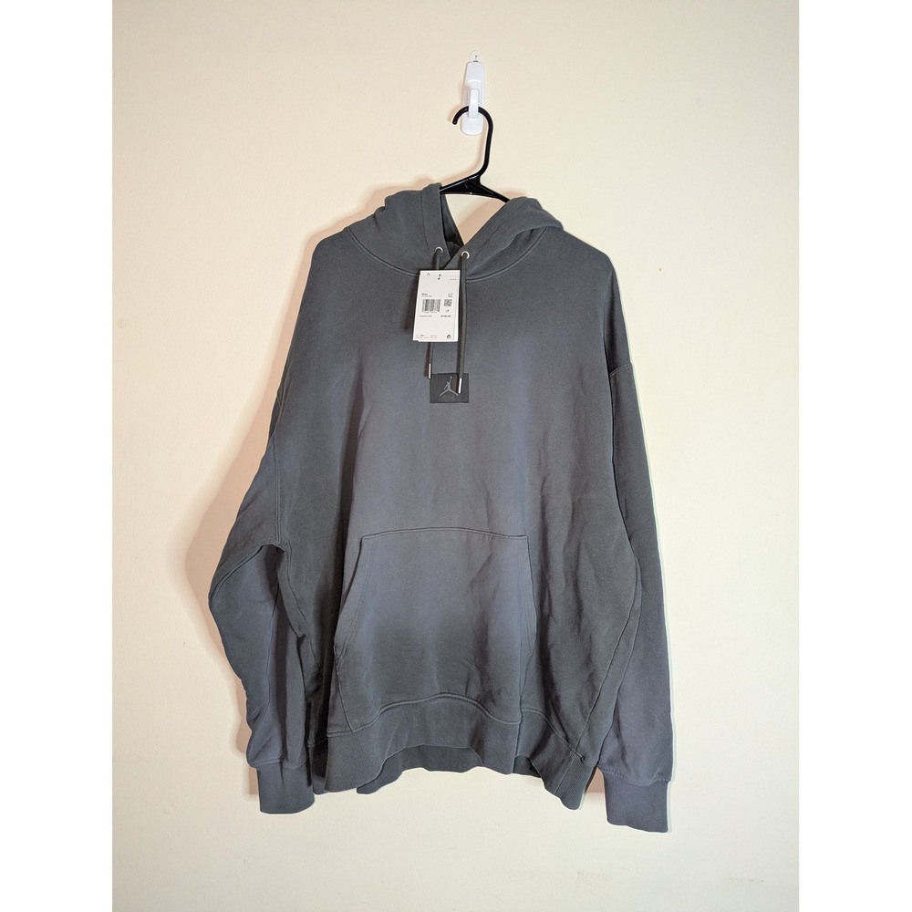 Jordan Flight Fleece Pullover Hoodie Mens XXL Carbon Heather Grey FV7249-068 NEW